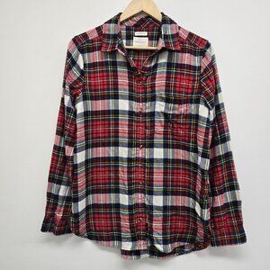 American Eagle Ahh-Mazingly Soft Boyfriend Plaid Button Up Flannel Shirt Medium